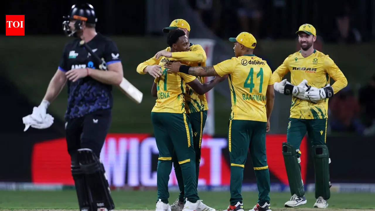 NZ vs SA 1st T20I: New-look South Africa crush New Zealand by seven wickets | Cricket News – The Times of India