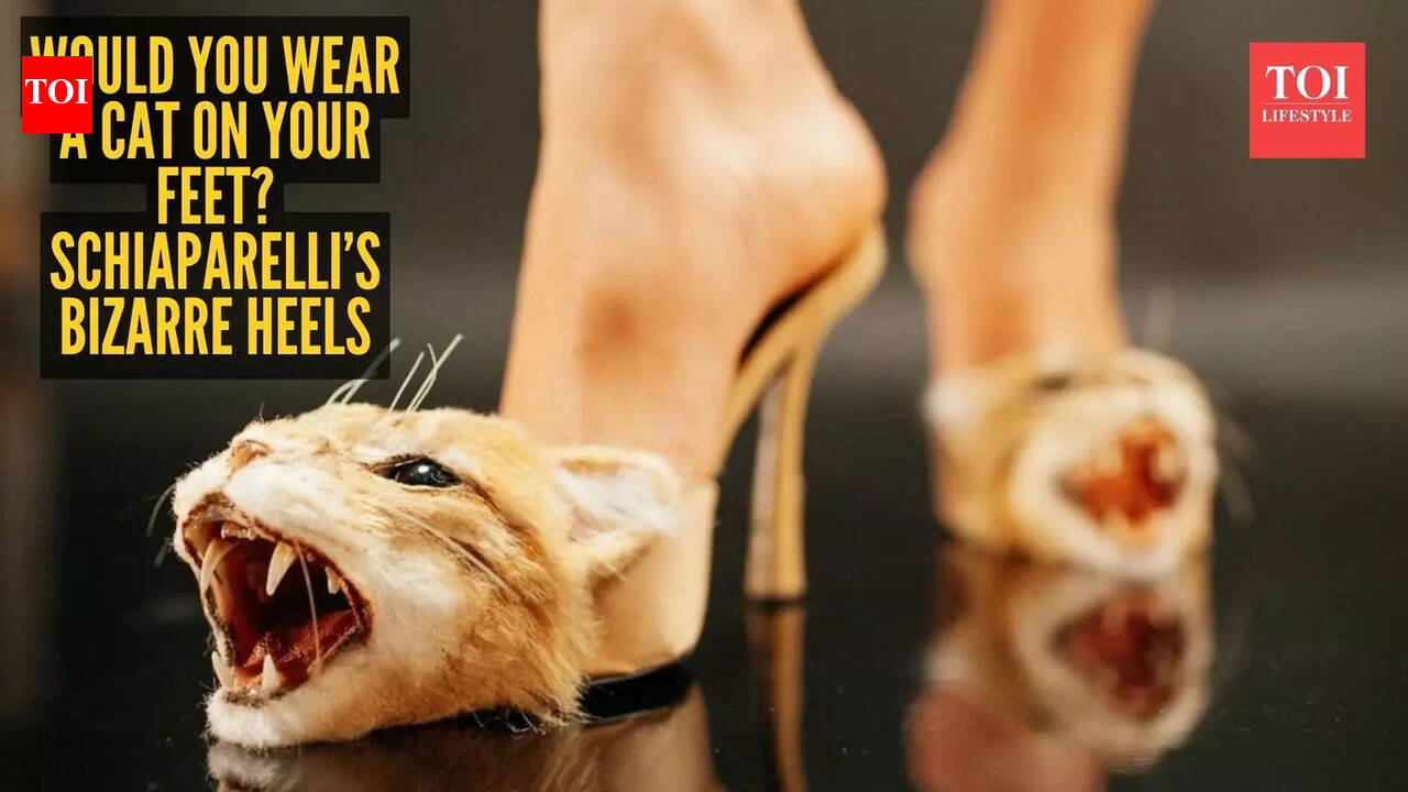 Schiaparelli's hyper-realistic 'Cat Heels' break the internet