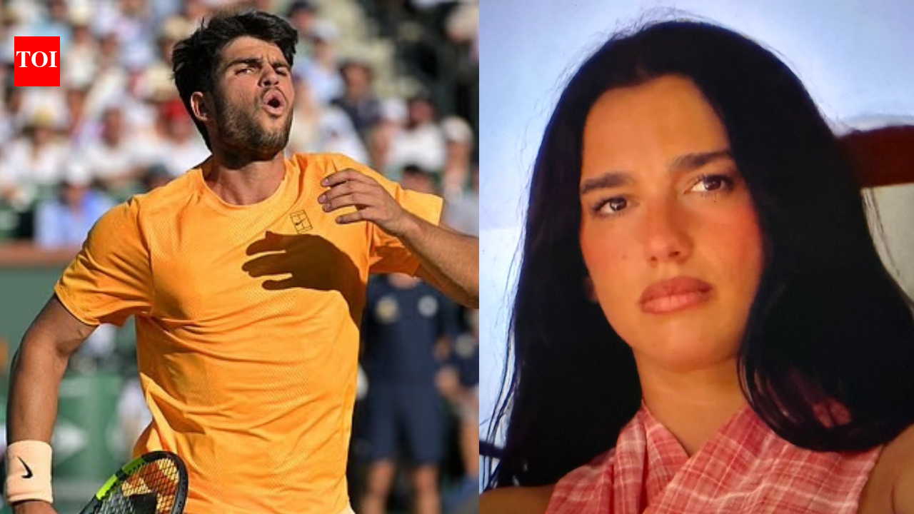 Dua Lipa reaction goes viral as Daniil Medvedev beats Carlos Alcaraz at Indian Wells to set Jannik Sinner final