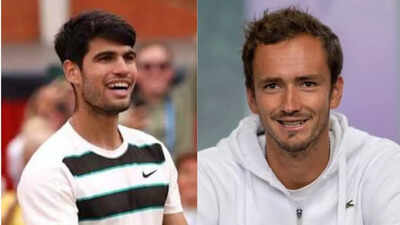 Daniil Medvedev forced to shield his face from Carlos Alcaraz smash moments before stunning Indian Wells victory