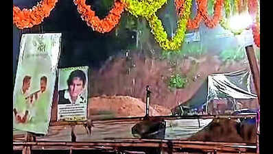 Downpour leaves memorial site for Zubeen in deplorable state