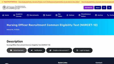 AIIMS NORCET 10 application closes today for 2551 Nursing Officer posts at aiimsexams.ac.in