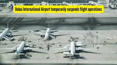 ON CAM: Dubai International Airport Bombed Again; Drone Sparks Fire, Flights Halted | Iran War