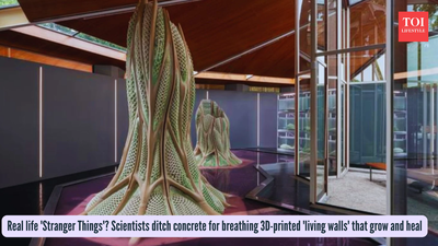 Real life 'Stranger Things'? Scientists ditch concrete for breathing 3D-printed 'living walls' that grow and heal