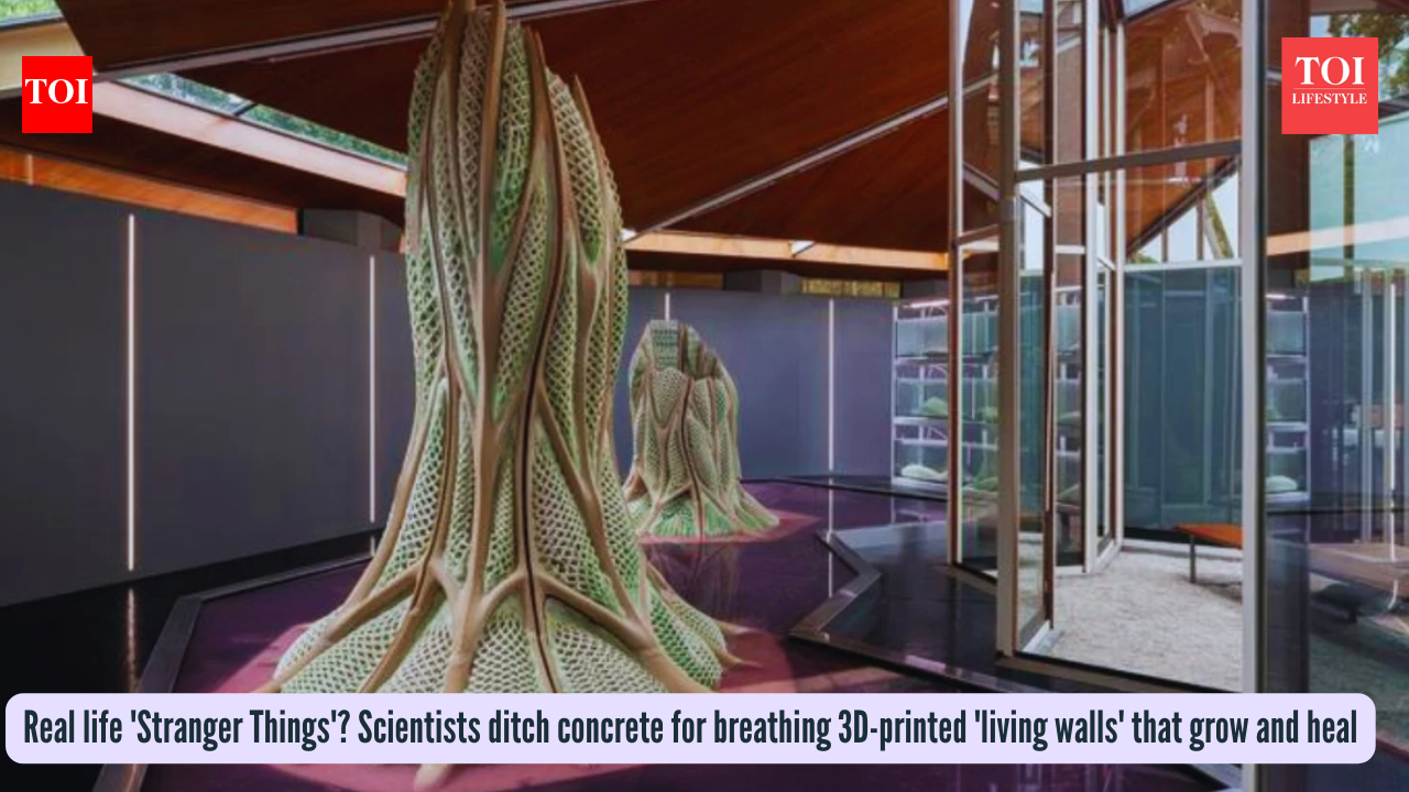 Real life 'Stranger Things'? Scientists ditch concrete for breathing 3D-printed 'living walls' that grow and heal