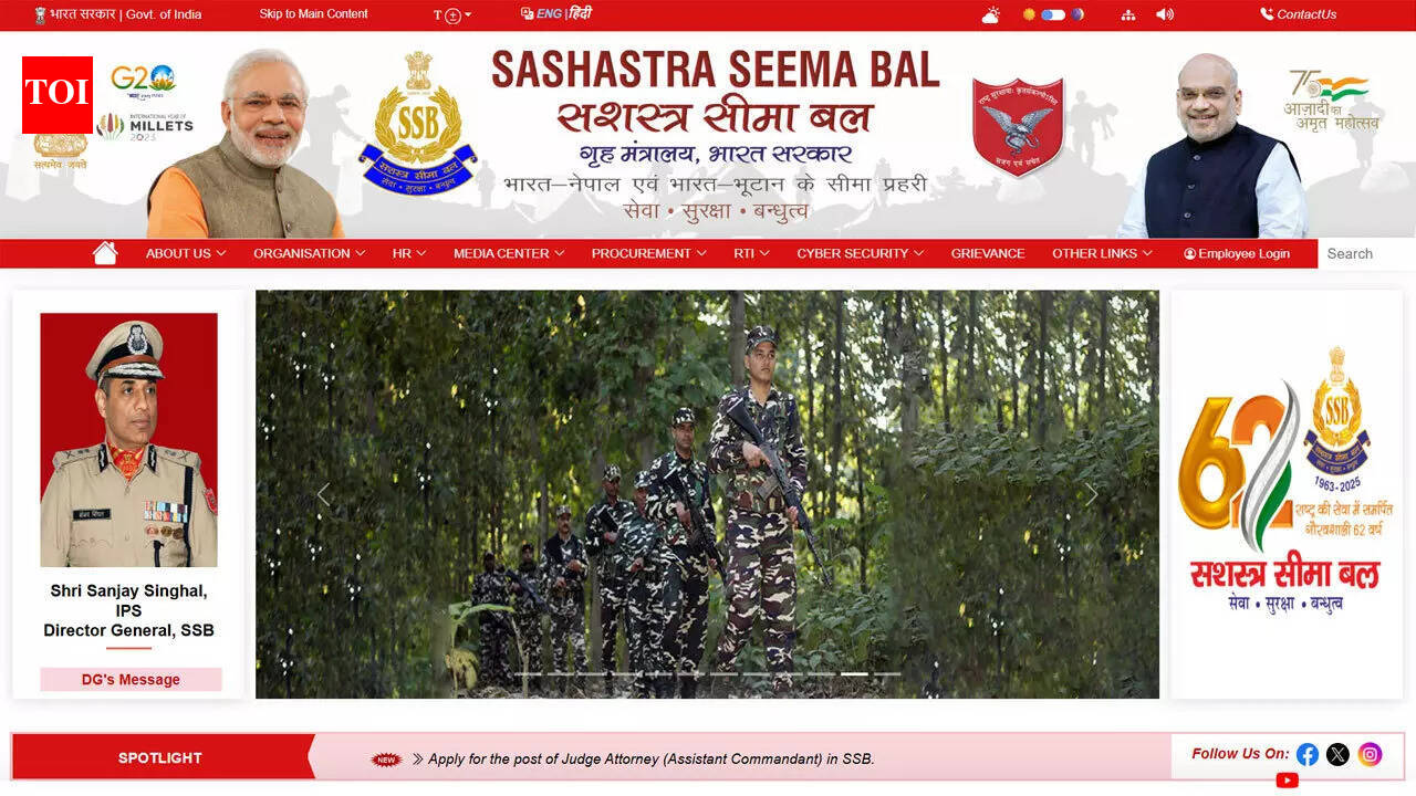 SSB Head Constable recruitment 2026 begins  March 21 for 233 posts; check eligibility, fees and process here