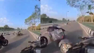 High-speed Royal Enfield crash in Lucknow: Teen rider collides with scooter, dies