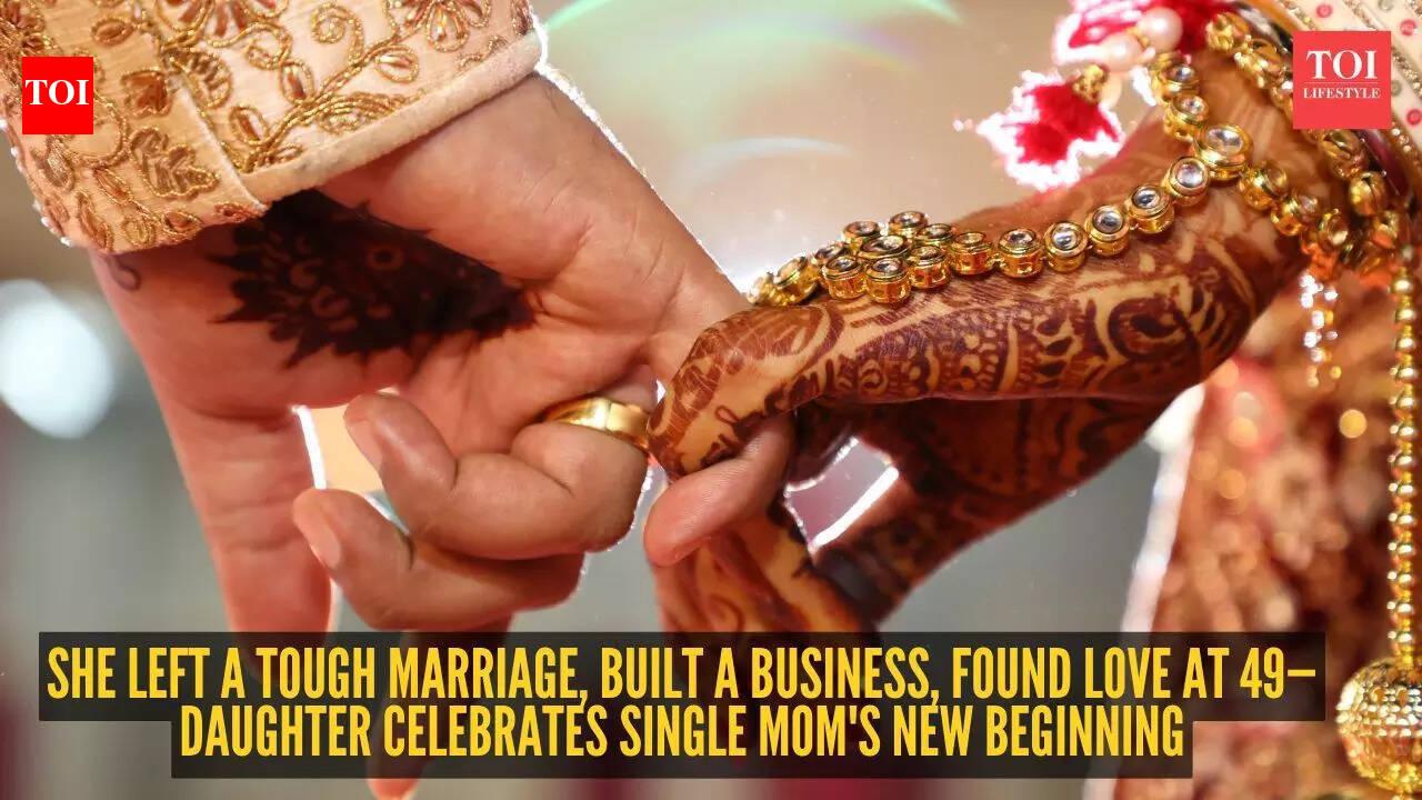 She left a tough marriage, built a business, found love at 49—Daughter celebrates single mom's new beginning