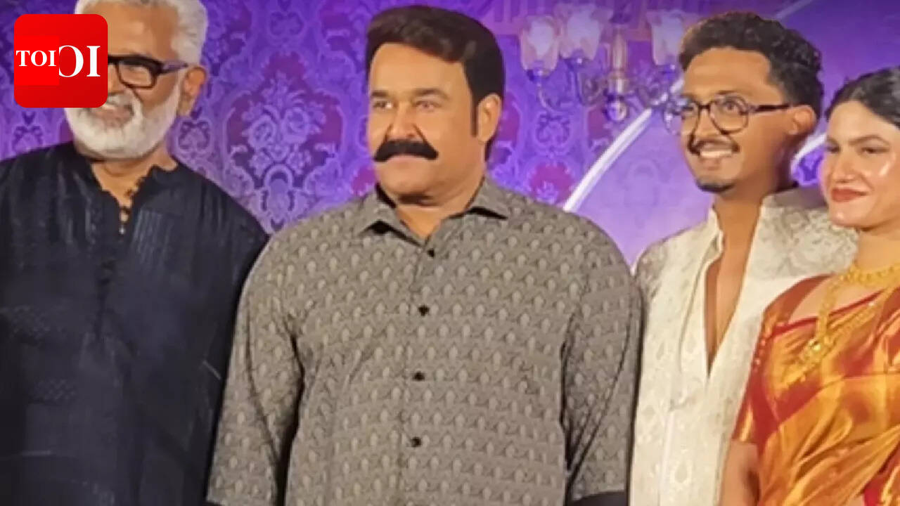 Mohanlal gets emotional at Blessy’s son’s wedding: 'Feels like my own son's wedding'