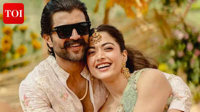 Rashmika Mandanna and Vijay Deverakonda reveal dreamy haldi moments; the ceremony turns into holi celebration