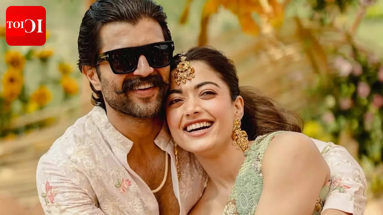 Rashmika Mandanna and Vijay Deverakonda reveal dreamy haldi moments; the ceremony turns into holi celebration