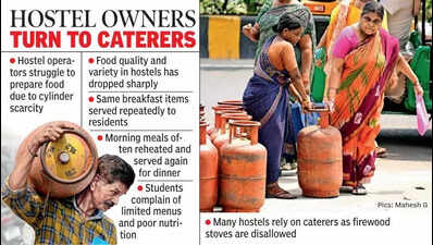 LPG shortage disrupts meals for PG hostel residents in Vijayawada