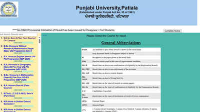 Punjabi University Patiala releases UG and PG semester results 2026 at results.pupexamination.ac.in; download here