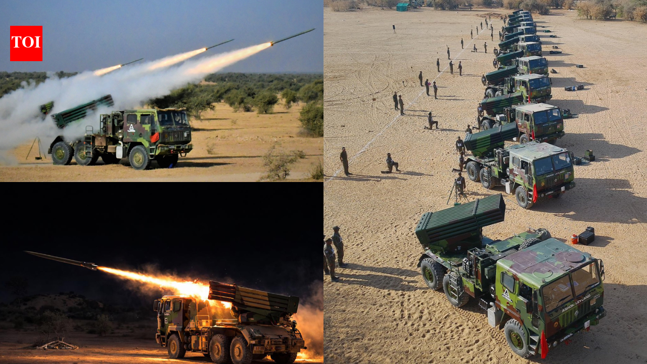 Indian Army conducts high-intensity firepower exercise at Rajasthan's Pokaran, displays rocket and artillery strength