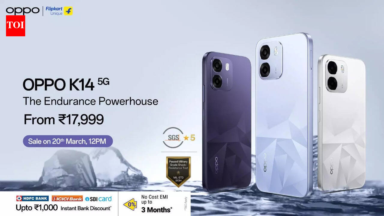 Oppo K14 with 7000 mAh battery, 50MP camera launched: Price, specs and more