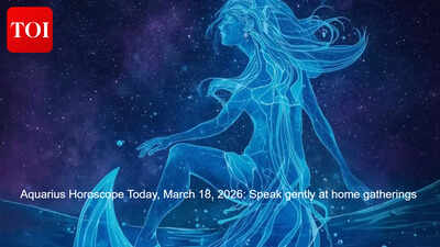 Aquarius Horoscope Today, March 18, 2026: Speak gently at home gatherings