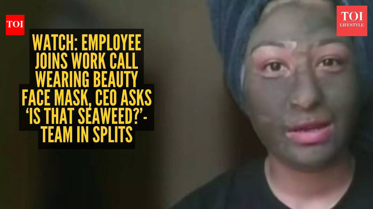 Watch: Employee joins work call wearing beauty face mask, CEO asks, ‘Is that seaweed?’- team in splits