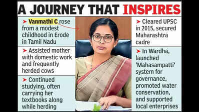 Hardship, hope & service: Vanmathi C’s rise from cow herder to Wardha collector