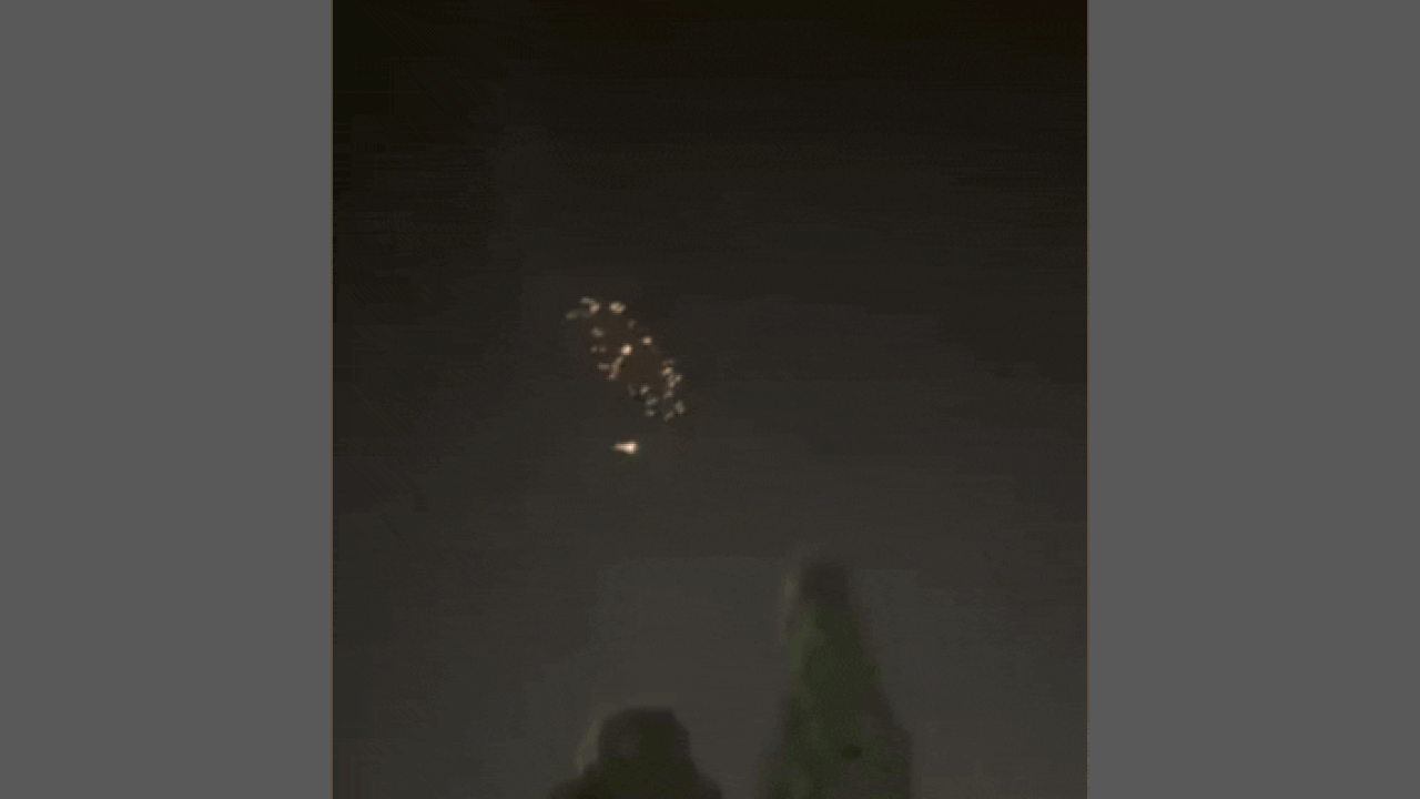 Watch: Flashes in sky above central Israel in latest Iran cluster munition strike