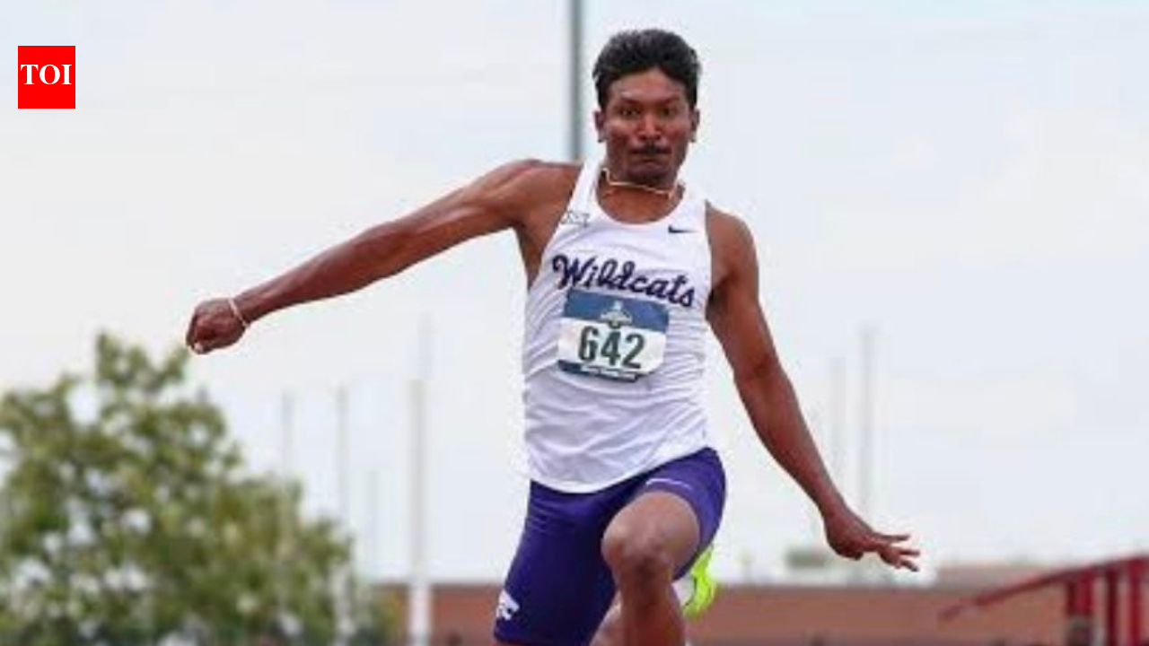 Selva Prabhu leaps to national record, wins NCAA Indoor silver