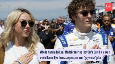 Who is Kamila Jurkus? Model cheering IndyCar's David Malukas, while Daniel Dye faces suspension over 'gay voice' joke