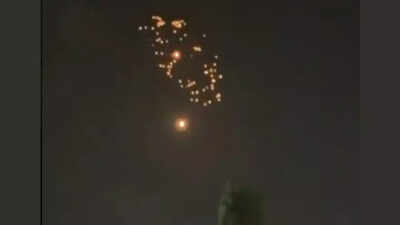   Flashes in sky above central Israel in latest Iran cluster munition strike