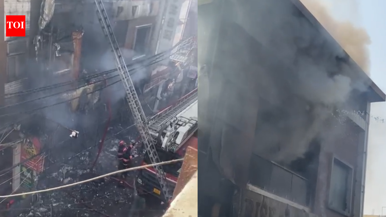 Several feared trapped as fire engulfs residential building in Delhi’s Palam