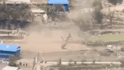 Helicopter overturns and crashes in eastern Nepal while landing, one injured—Watch