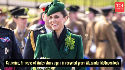Kate Middleton shows how to rewear in style with her green McQueen coat at the St Patrick’s Day parade