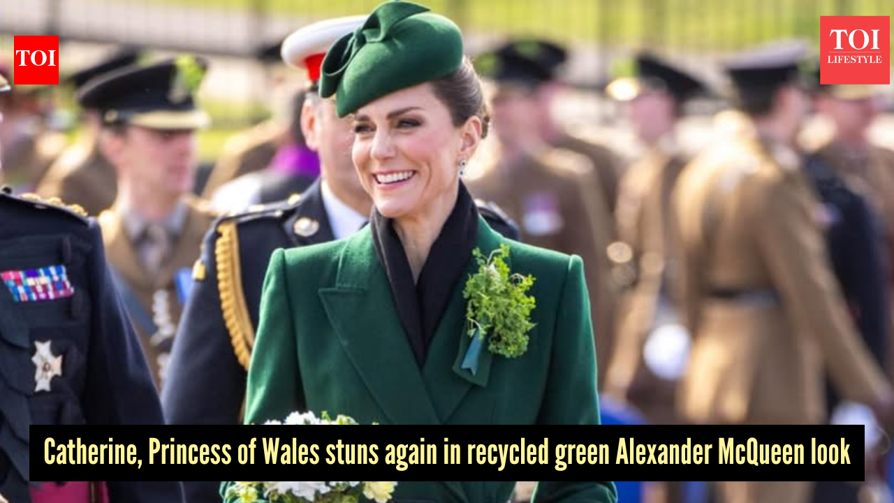 Kate Middleton shows how to rewear in style with her green McQueen coat at the St Patrick’s Day parade