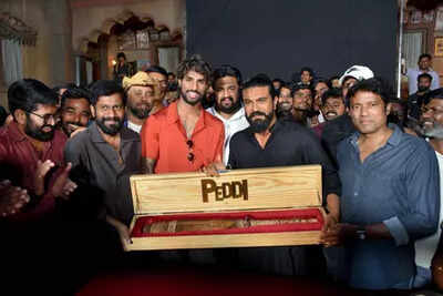 Tilak Varma visits Ram Charan on 'Peddi' sets, gets a special autographed cricket bat