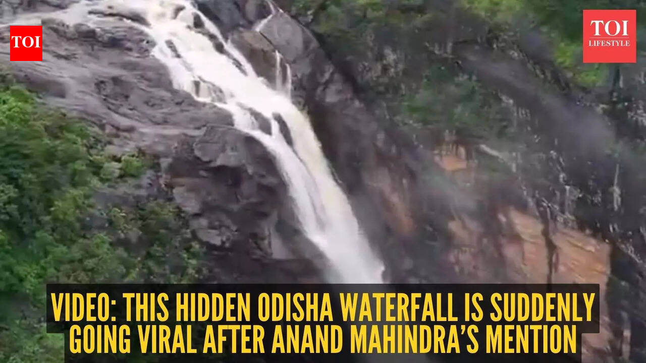 Video: This hidden Odisha waterfall is suddenly going viral after Anand Mahindra’s mention