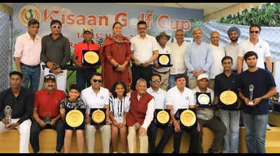 Abhyudaya Rawat, Kunal Singh, Hridayan, Manish Kumawat, Shiksha, Satish and Chaudhary emerge winners at Fifth Kisan Golf Cup
