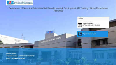 MPESB ITI TO answer key 2026 released for 1120 posts, objection window open till March 21