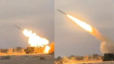 Pinaka extended range rocket successfully tested at Rajasthan's Pokhran