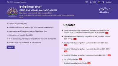KVS admission process opens in online and offline modes; check complete schedule for Class I, Balvatika and higher classes