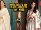 Colour of Day 1 of Navratri - White: How to style it
