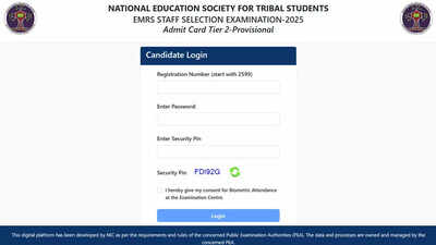 EMRS tier 2 admit card released for teaching and non-teaching recruitment 2025 at nests.tribal.gov.in; check direct link here