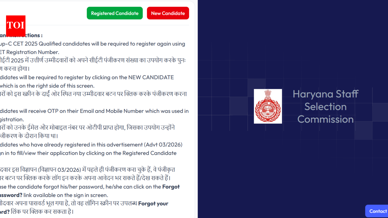 HSSC Stenographer registration window 2026 closing today: Check direct link to apply here