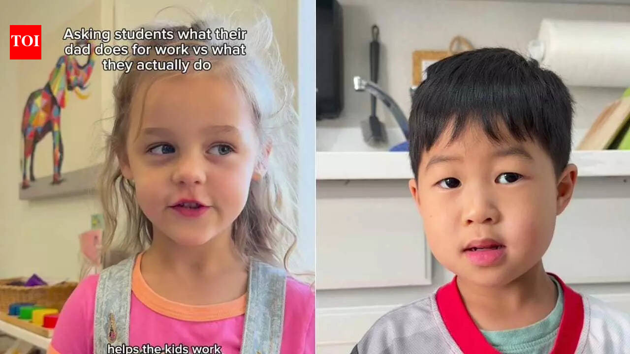 From 'He helps' to 'He goes on the computer': Kids’ take on their dads’ jobs goes viral