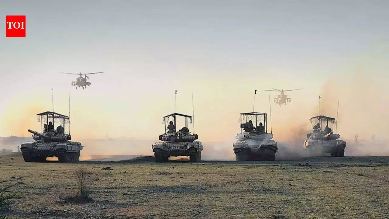 Attack helicopters &amp; counter-drone systems: Army's 'Amogh Jwala' showcases multi-domain, tech-driven warfare