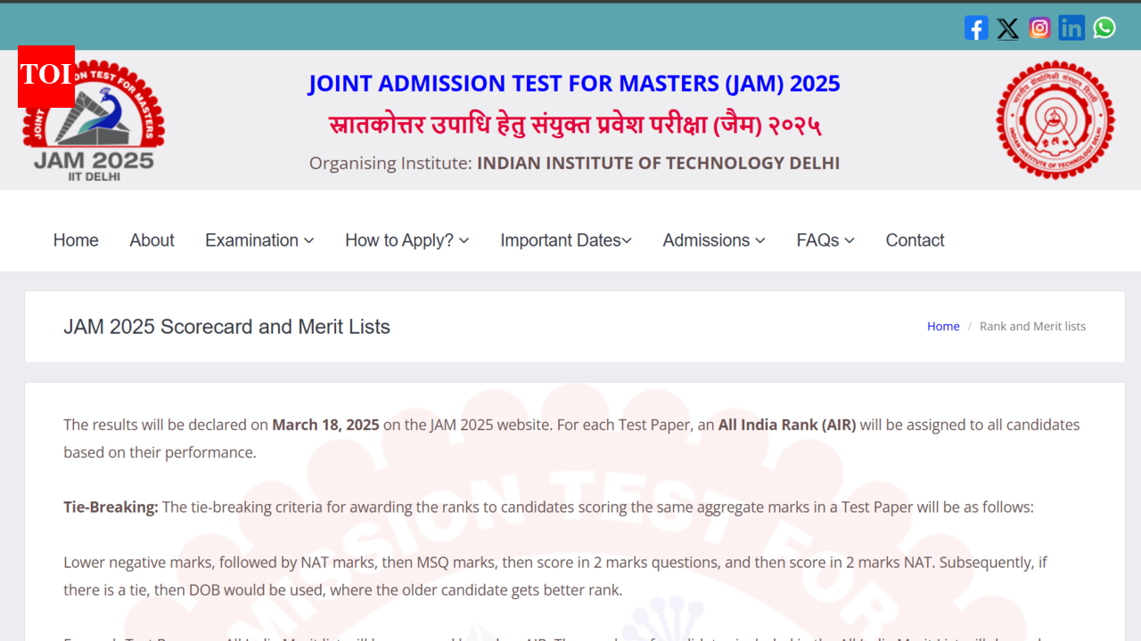 IIT JAM result 2026 declared at jam2026.iitb.ac.in: Direct link to download scorecards here
