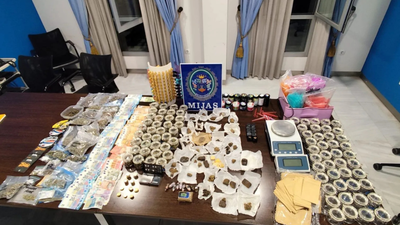 Former West Bromwich Albion player arrested in Costa del Sol drugs raid, British man detained by authorities for carrying 1kg cannabis