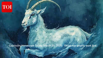 Capricorn Horoscope Today, March 20, 2026:  Finish top-priority work first