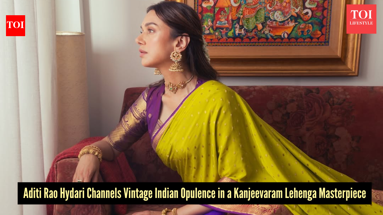 Aditi Rao Hydari’s vibrant Kanjeevaram lehenga revival is where heritage meets high fashion