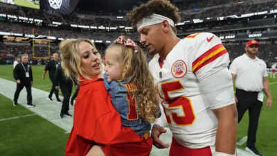 Patrick Mahomes' wife Brittany just posted family vacation pics and fans are CONVINCED baby Golden was cloned directly from the Chiefs QB