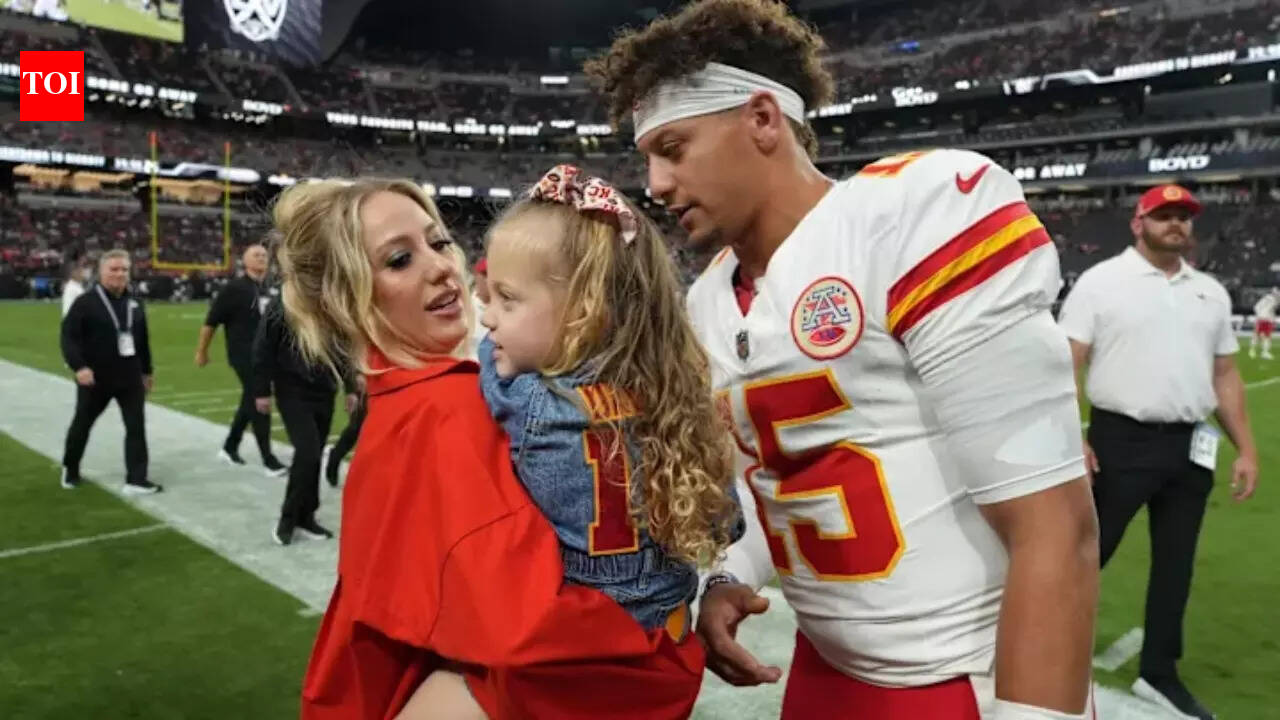 Patrick Mahomes' wife Brittany just posted family vacation pics and fans are CONVINCED baby Golden was cloned directly from the Chiefs QB