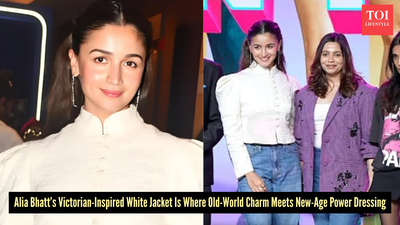 Alia Bhatt channels Victorian elegance in a crisp white jacket serving vintage drama with an unexpected modern twist