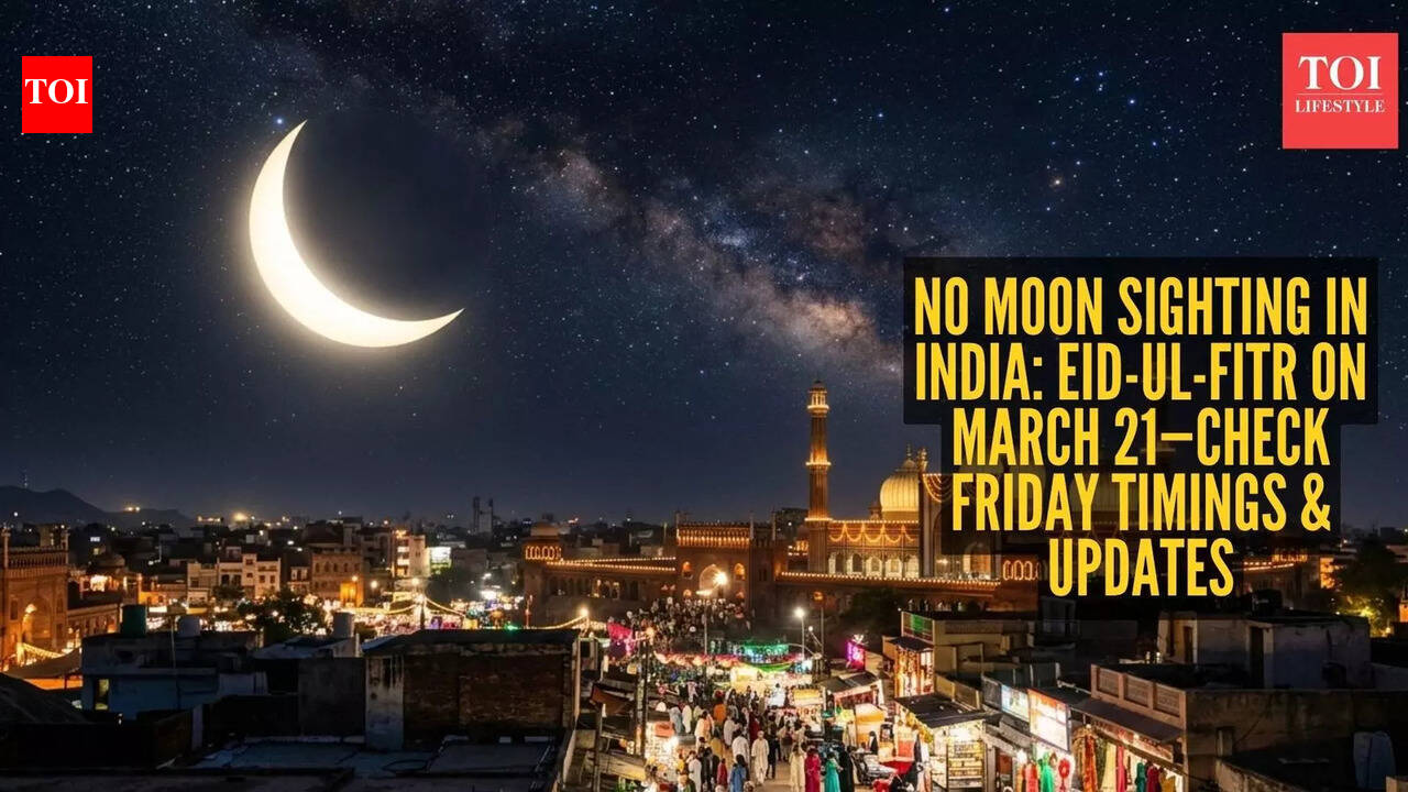 No moon sighting tonight: India confirms Eid-ul-Fitr on March 21 - Friday moon timings and other key details inside