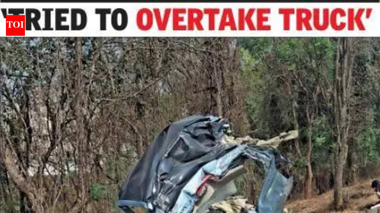 3 IIT-B students killed as car hits truck, flips on eway